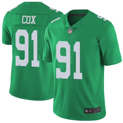 Men Philadelphia Eagles #91 Fletcher Cox Limited Green Rush Vapor Untouchable NFL Jersey Football->nfl t-shirts->Sports Accessory